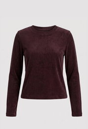 Blusa Veludo Coffee