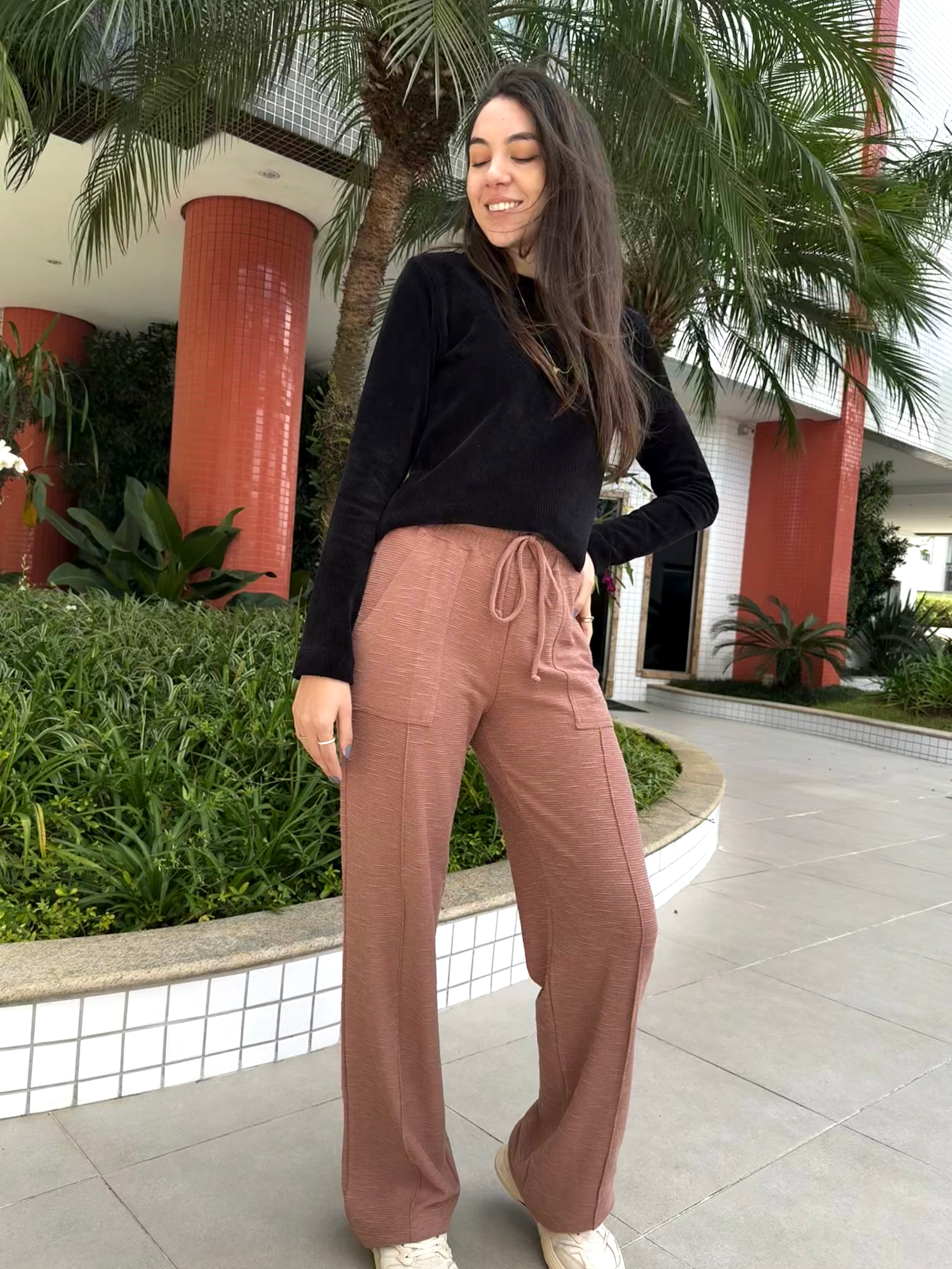 Calça Florença Caramelo (Pré-Venda)