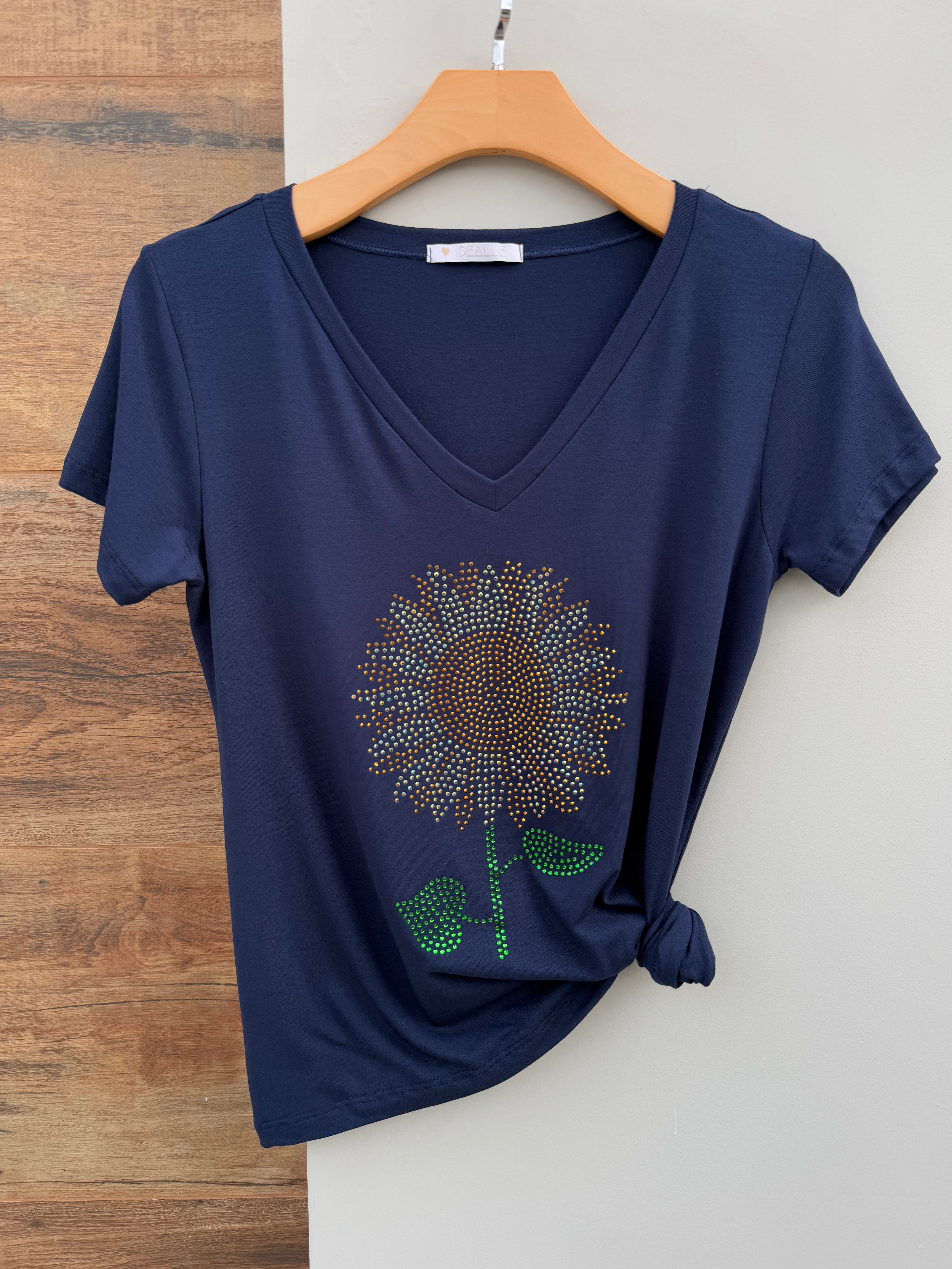 T-shirt Girassol Azul