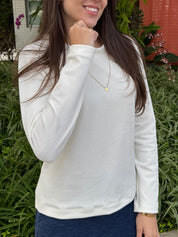Blusa Veludo Vanilla (Pré-Venda)