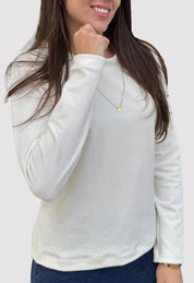 Blusa Veludo Vanilla