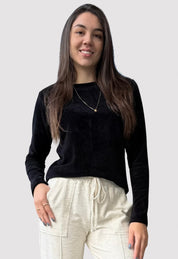 Blusa Veludo Preto