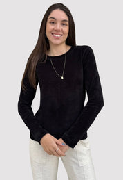 Blusa Veludo Preto
