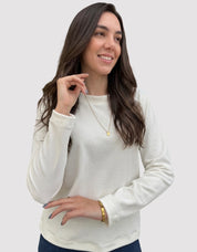 Blusa Veludo Vanilla