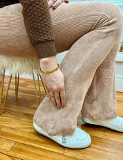 Calça Veludo Bailarina Caramelo