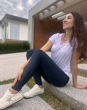Calça Legging Comfort Azul Espacial