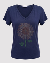 T-shirt Girassol Azul