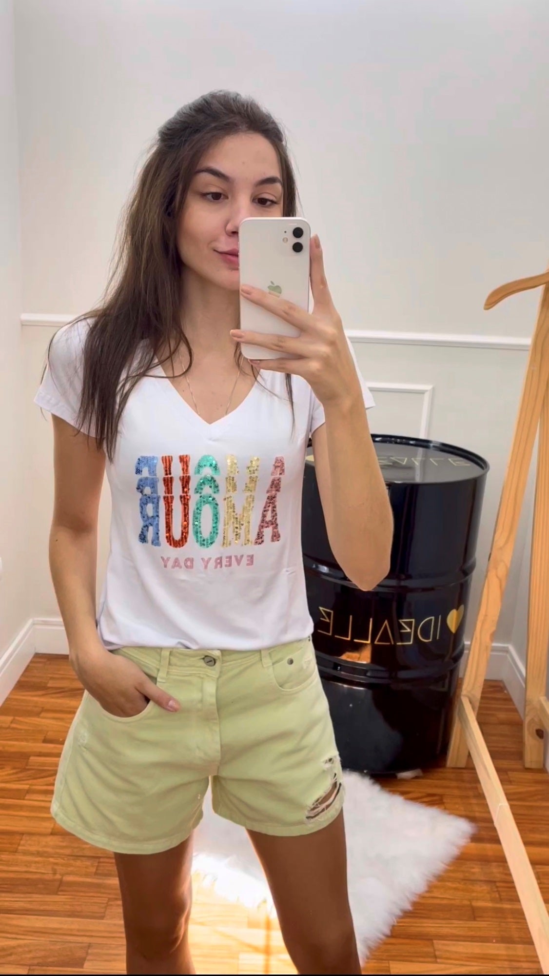 T-Shirt Amour Branca