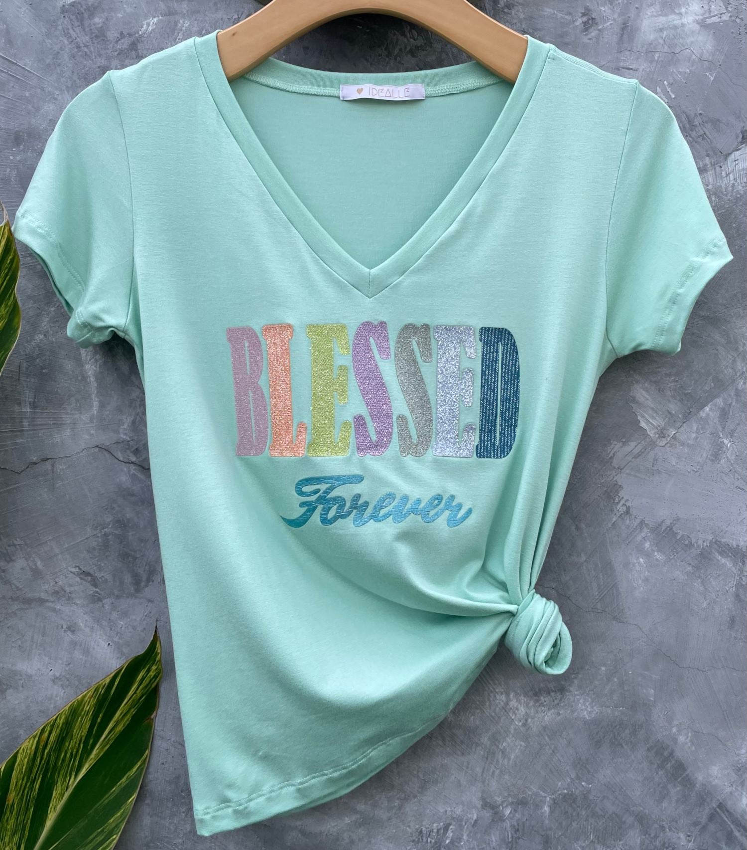 T-Shirt Blessed Verde