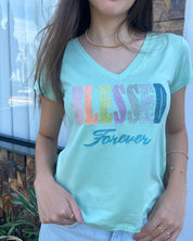 T-Shirt Blessed Verde