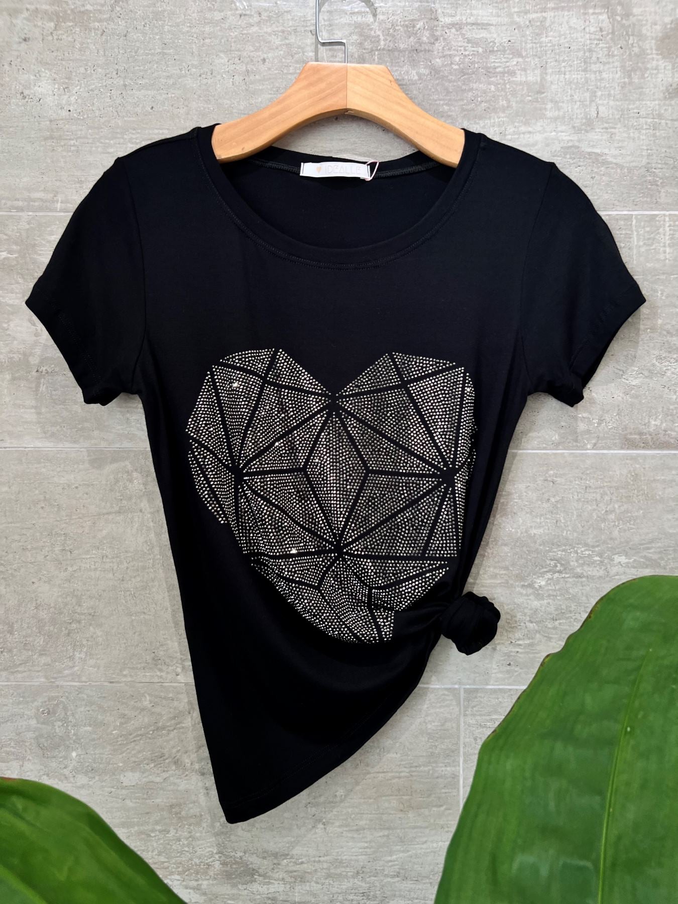 T-Shirt Coração Geométrico