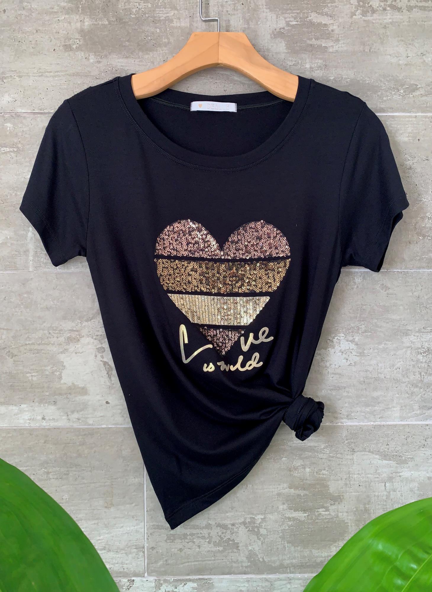 T-Shirt Esmeralda Preta