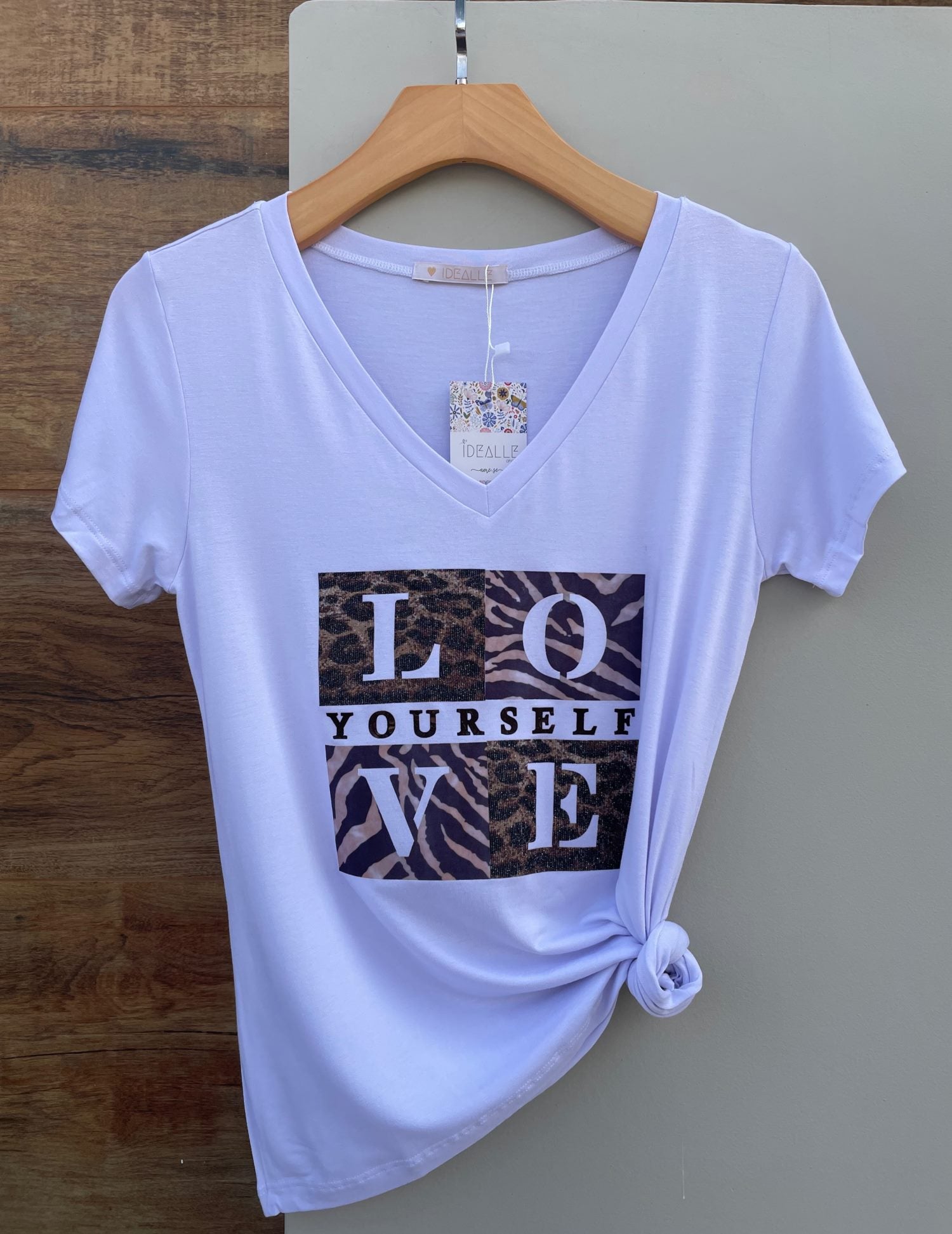 T-Shirt Love Yourself Branco